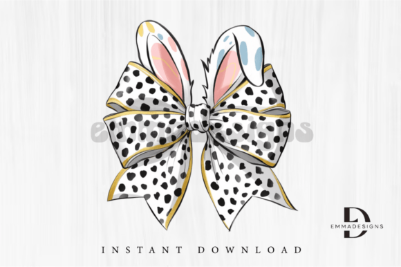 Download Easter Bunny Coquette Bow PNG, Easter - Premium Resources
