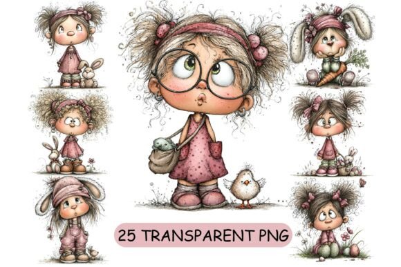 Download 25 Whimsical Easter Girl PNG Clipart - Easter girl png Collection